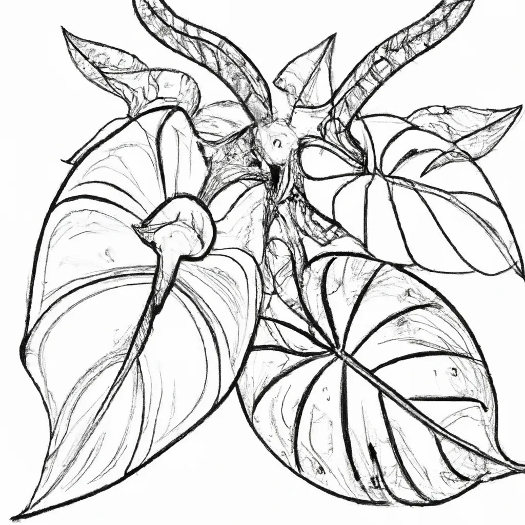 O Encanto das Plantas Exóticas em Desenhos para Colorir 24