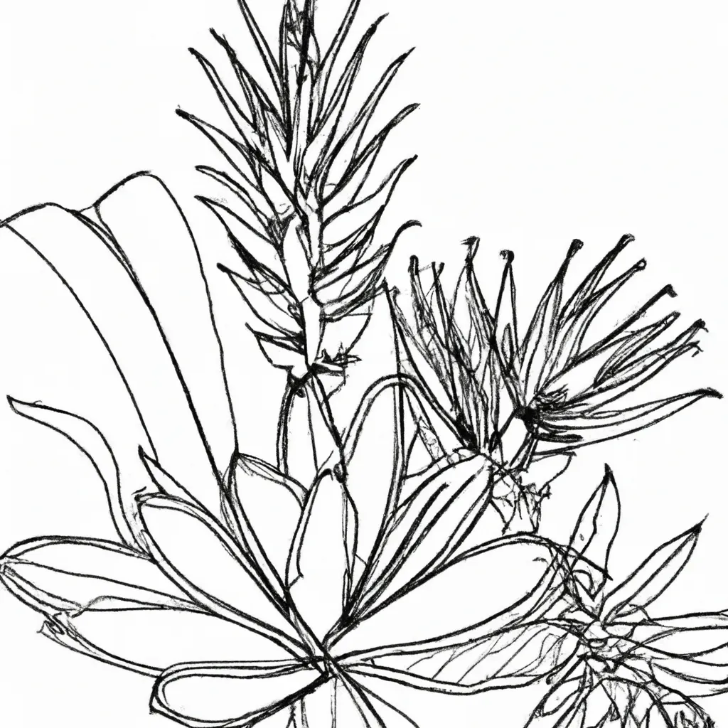 O Encanto das Plantas Exóticas em Desenhos para Colorir 14