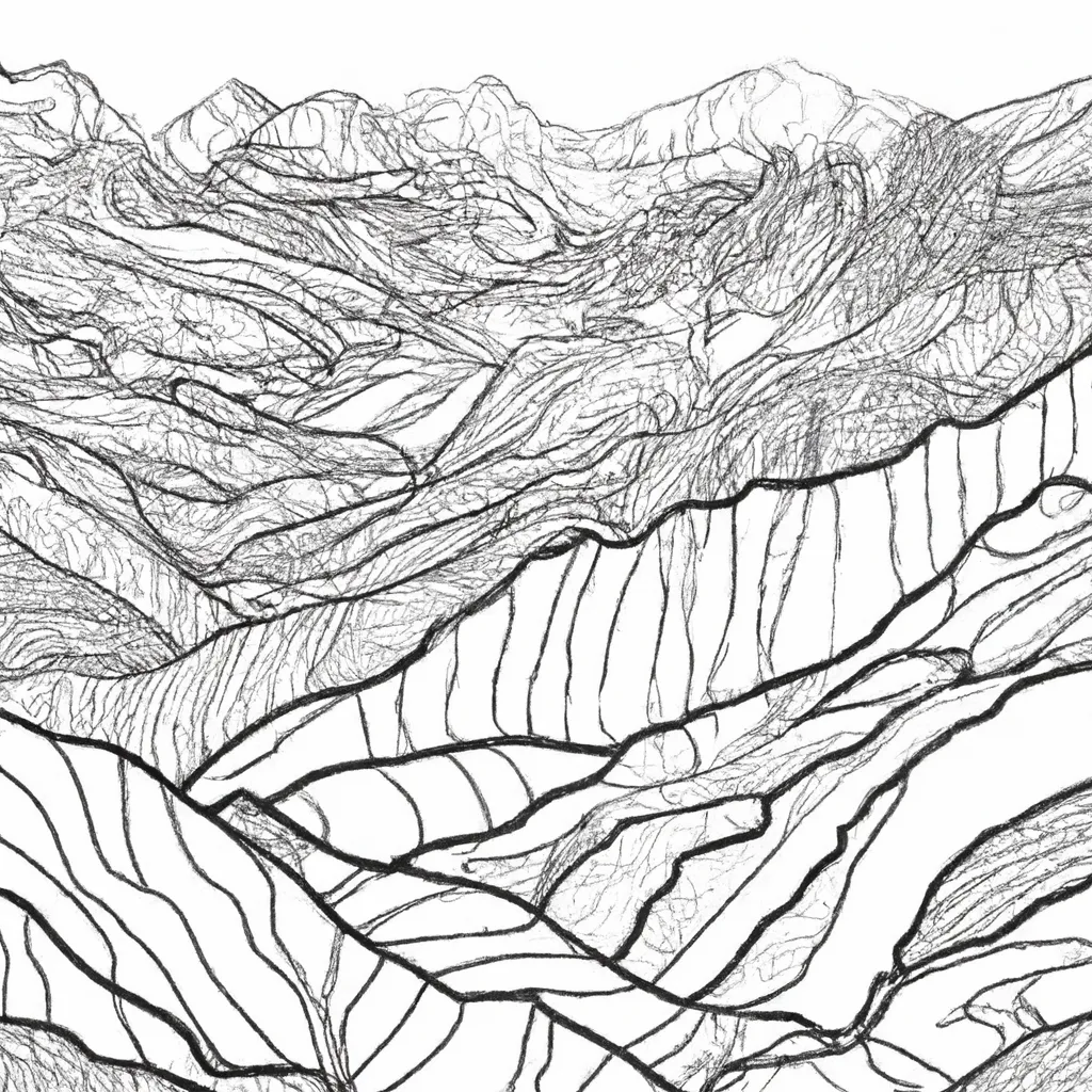 Traços De Natureza: O Fascínio De Colorir Desenhos De Montanhas 5 Traços De Natureza: O Fascínio De Colorir Desenhos De Montanhas 4