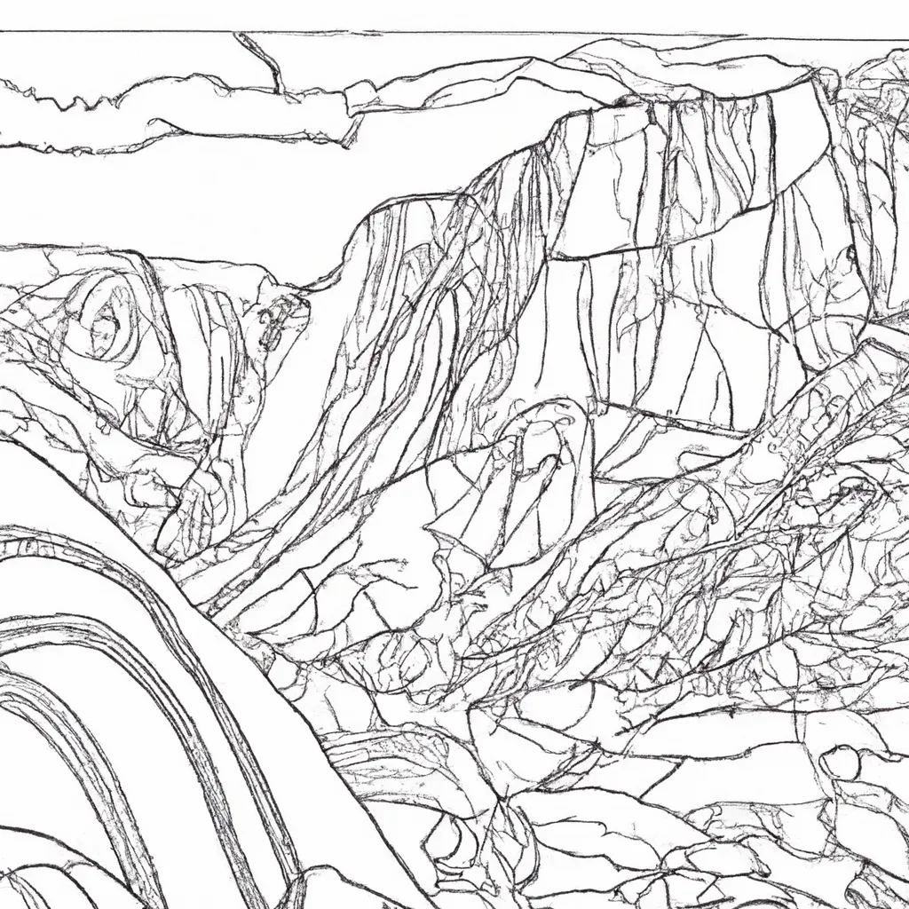 Traços De Natureza: O Fascínio De Colorir Desenhos De Montanhas 17 Traços De Natureza: O Fascínio De Colorir Desenhos De Montanhas 16