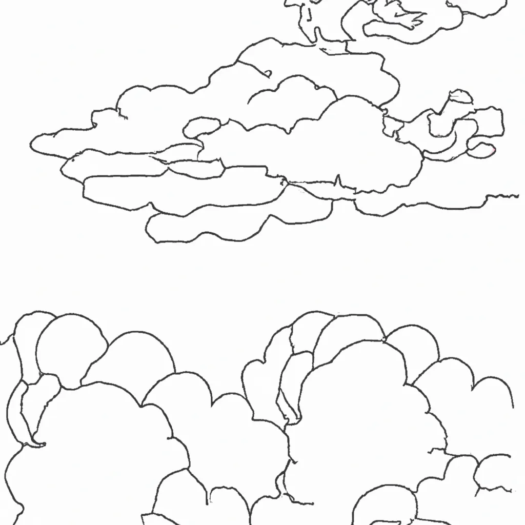 Encantos Do Céu: As Mais Belas Imagens De Nuvens Para Colorir 14