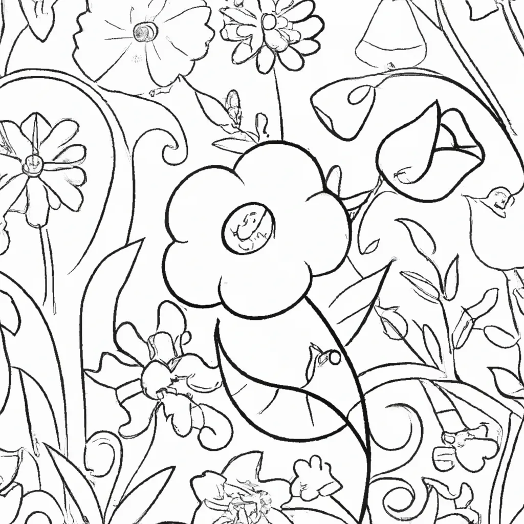 Transfira A Primavera Para O Papel: Desenhos Florais Para Colorir 25 Transfira A Primavera Para O Papel: Desenhos Florais Para Colorir 24
