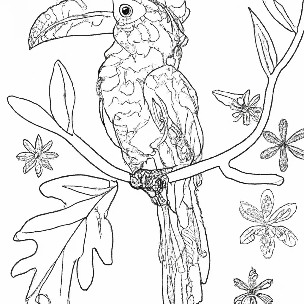 Onde As Cores Encontram A Natureza: Ilustrações De Animais Para Colorir 22