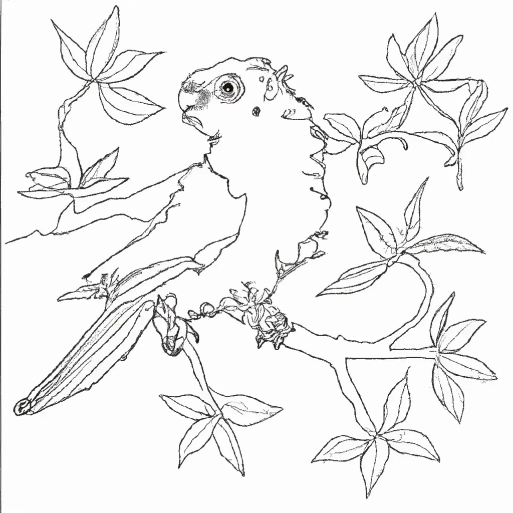 Onde As Cores Encontram A Natureza: Ilustrações De Animais Para Colorir 14