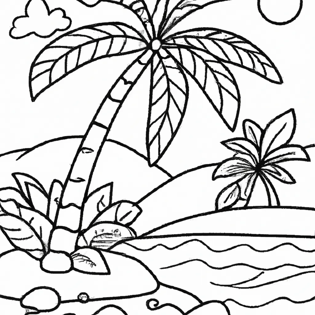 Sinta A Brisa: Desenhos De Praias Tropicais Para Colorir 25 Sinta A Brisa: Desenhos De Praias Tropicais Para Colorir 24