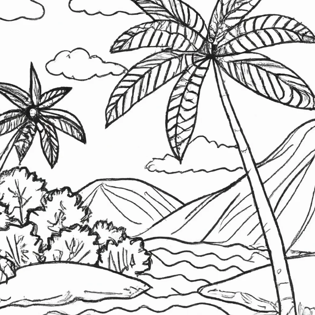 Sinta A Brisa: Desenhos De Praias Tropicais Para Colorir 13 Sinta A Brisa: Desenhos De Praias Tropicais Para Colorir 12