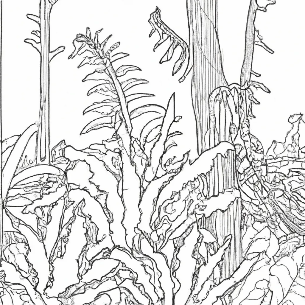 Cores Da Selva: Desenhos Exóticos De Florestas Tropicais Para Colorir