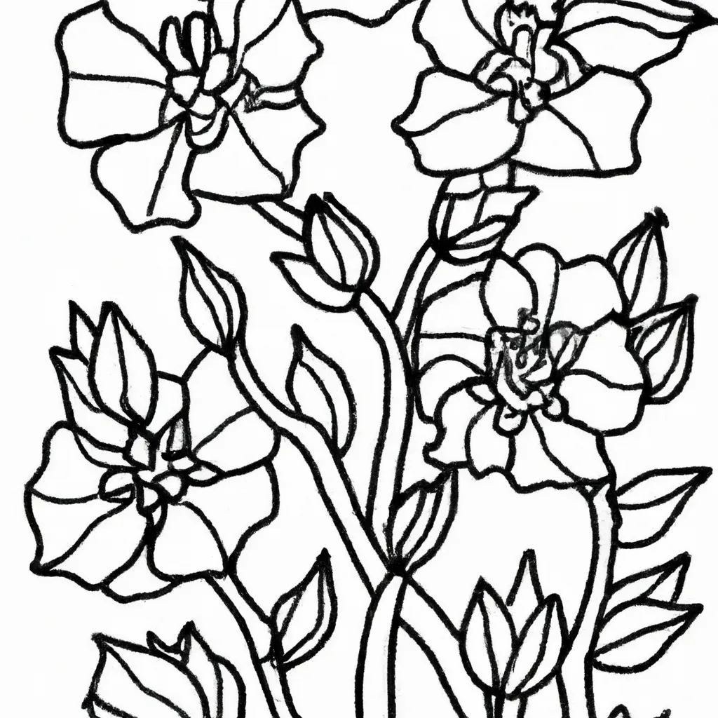 Desperte Seu Artista Interior: Desenhos De Flores Silvestres Para Colorir 9 Desperte Seu Artista Interior: Desenhos De Flores Silvestres Para Colorir 8