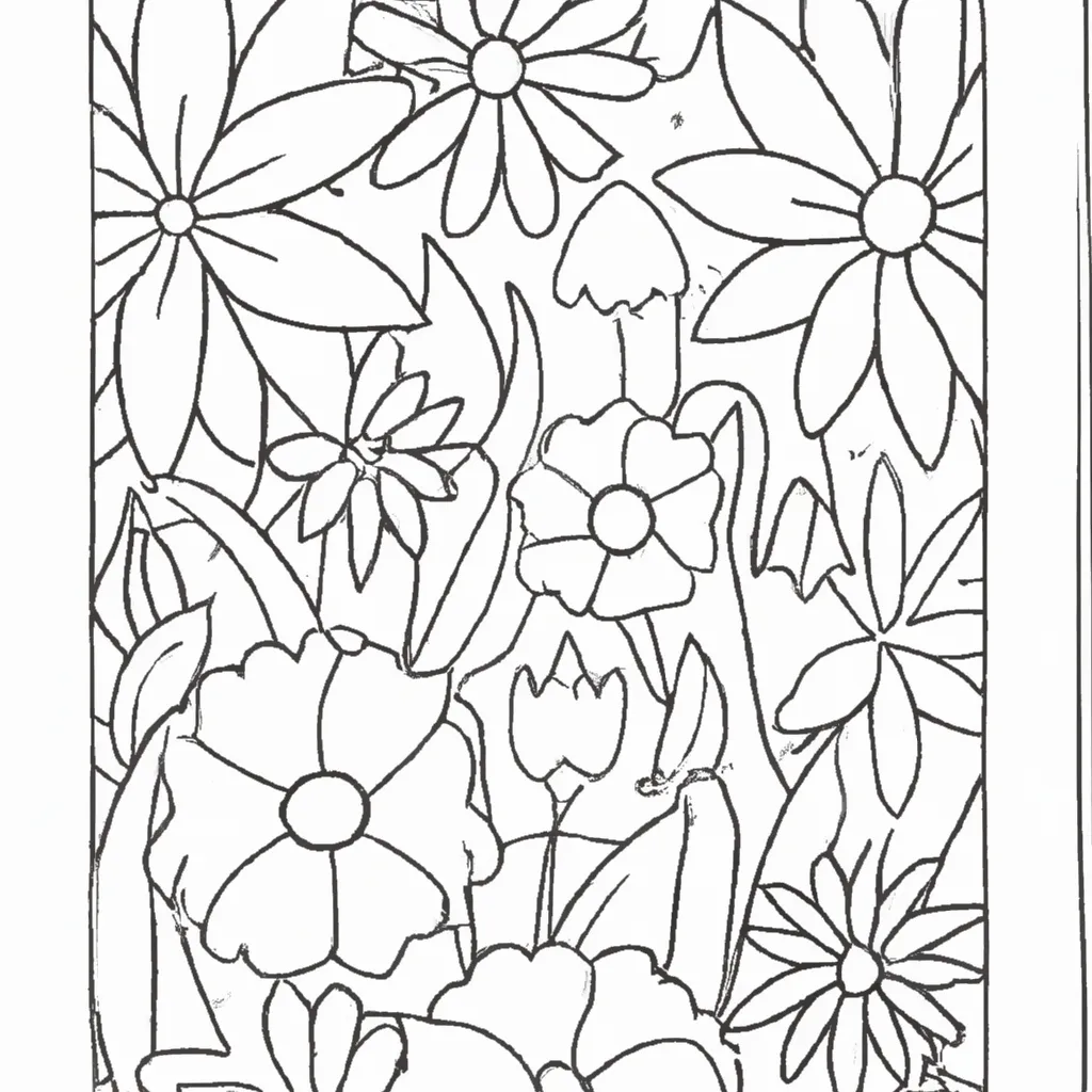 Desperte Seu Artista Interior: Desenhos De Flores Silvestres Para Colorir 15 Desperte Seu Artista Interior: Desenhos De Flores Silvestres Para Colorir 14