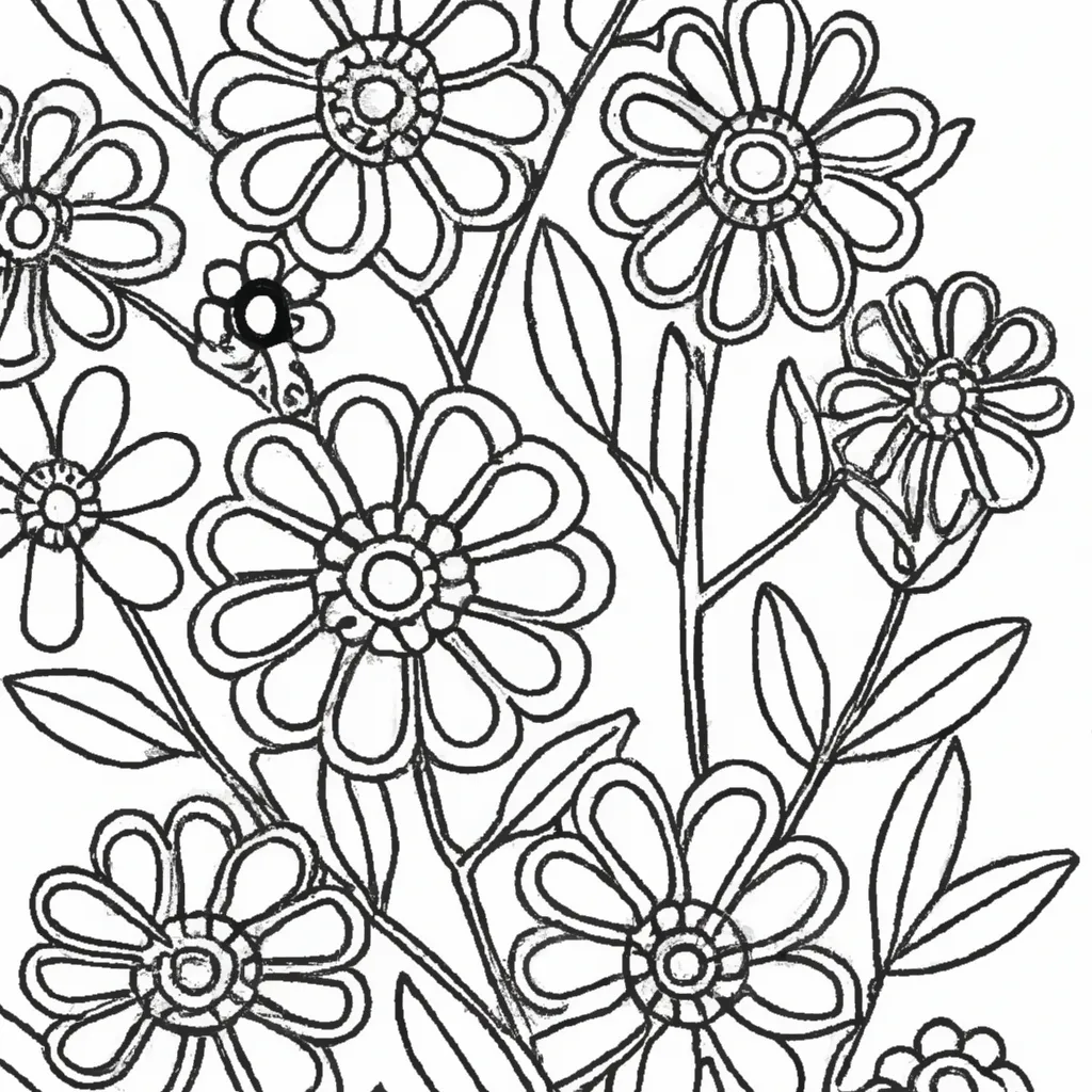 Desperte Seu Artista Interior: Desenhos De Flores Silvestres Para Colorir 17 Desperte Seu Artista Interior: Desenhos De Flores Silvestres Para Colorir 16