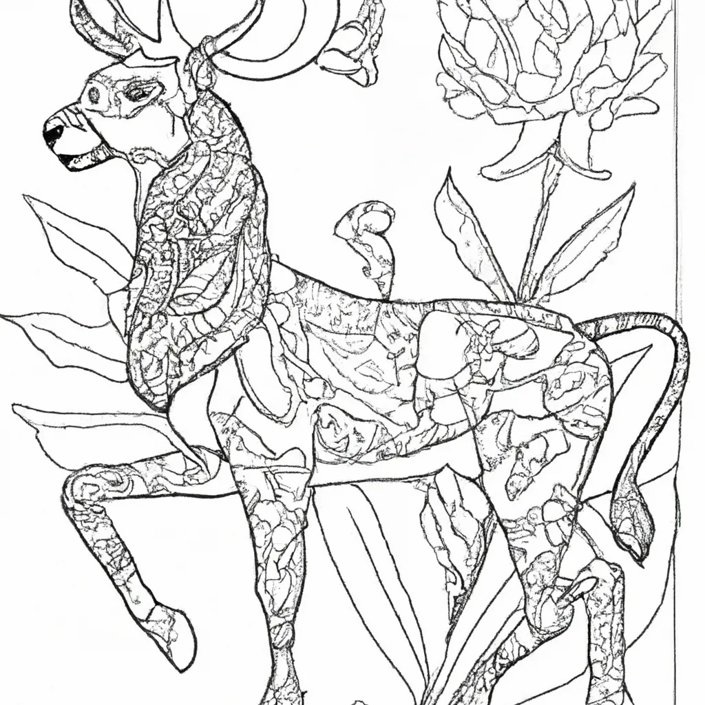 Explosão De Cores: Desenhos De Animais Selvagens Para Colorir 10