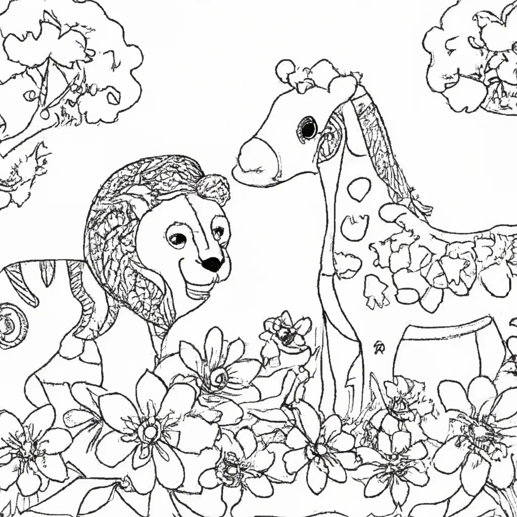 Explosão De Cores: Desenhos De Animais Selvagens Para Colorir 26