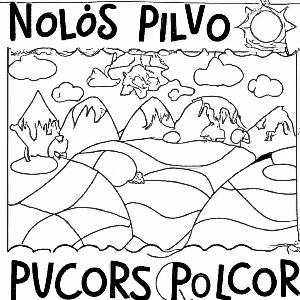Uma Viagem Ao Polo Norte: Desenhos De Gelo E Neve Para Colorir 24
