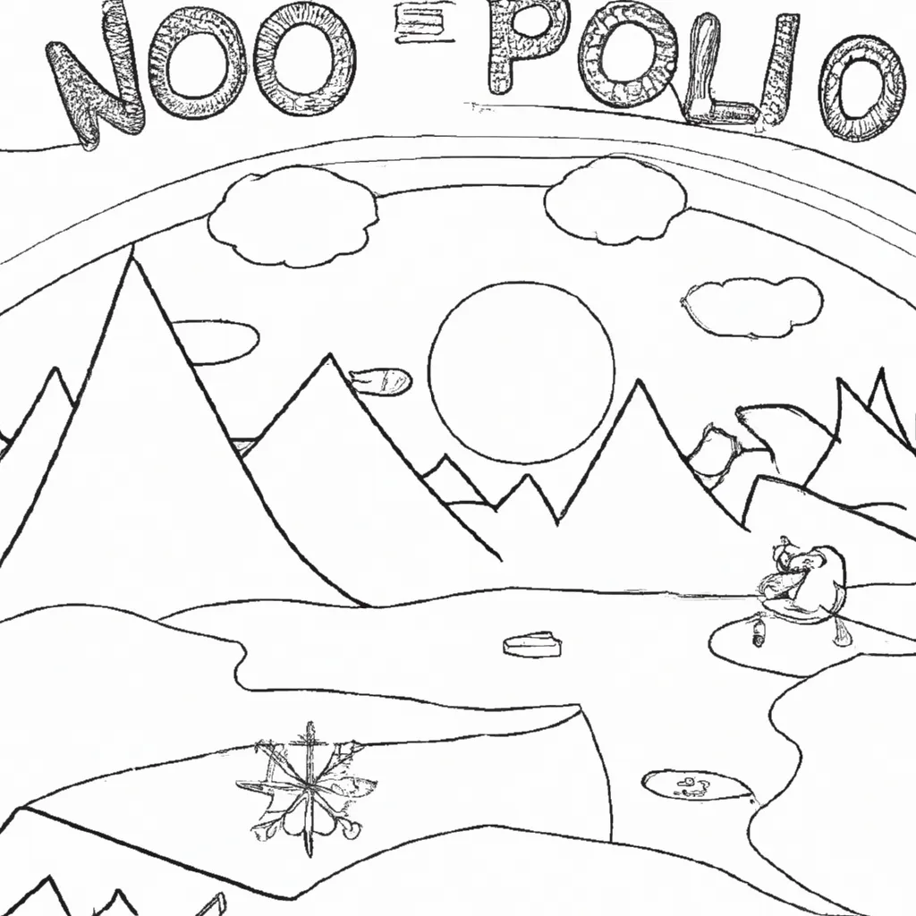 Uma Viagem Ao Polo Norte: Desenhos De Gelo E Neve Para Colorir 18