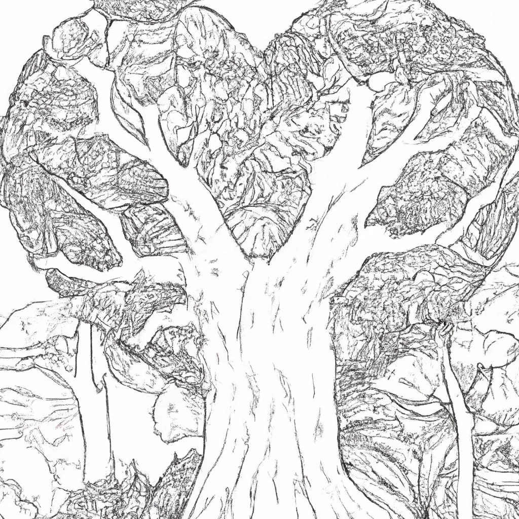 No Coração Da Floresta: Desenhos De Árvores Gigantes Para Colorir 2