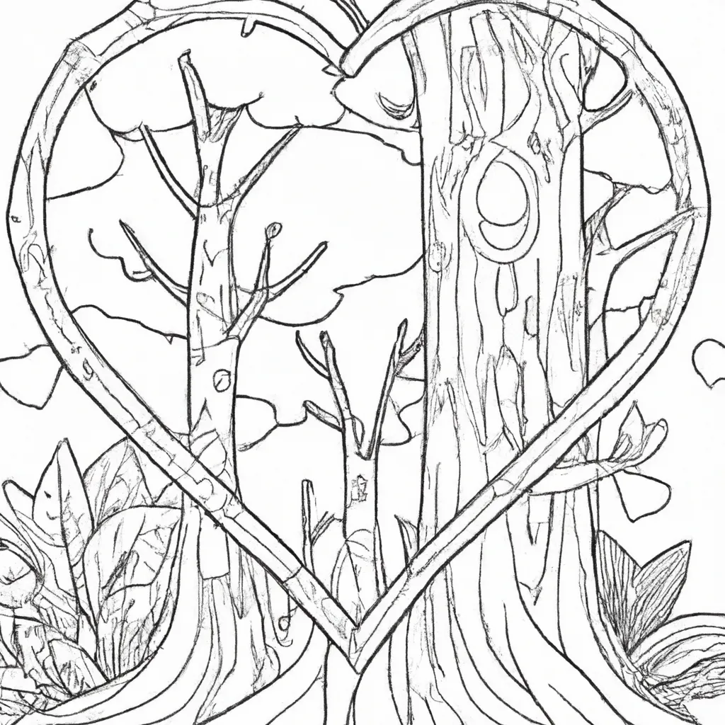 No Coração Da Floresta: Desenhos De Árvores Gigantes Para Colorir 8