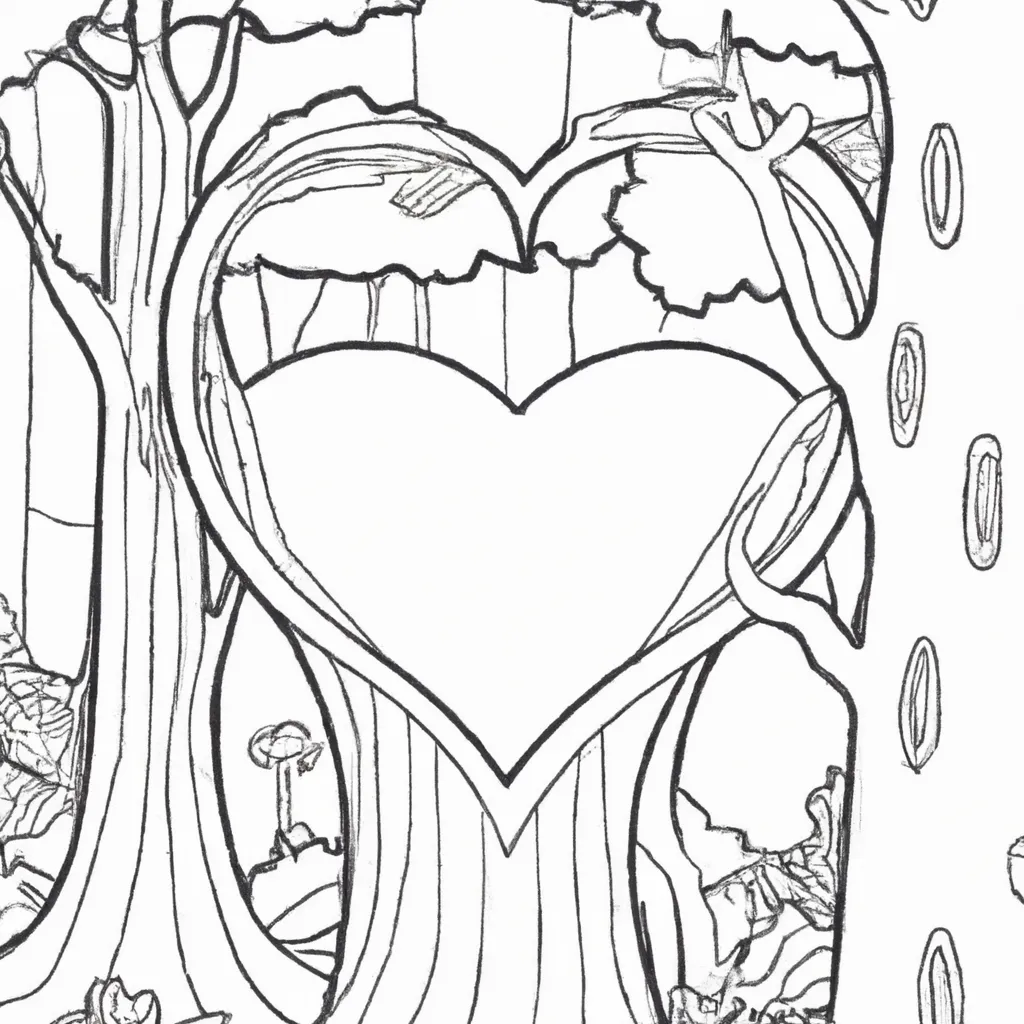 No Coração Da Floresta: Desenhos De Árvores Gigantes Para Colorir 26