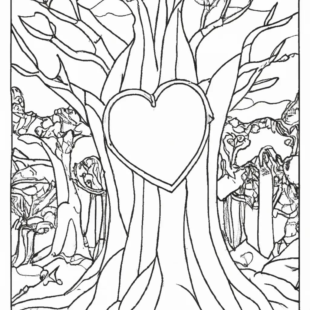 No Coração Da Floresta: Desenhos De Árvores Gigantes Para Colorir 12