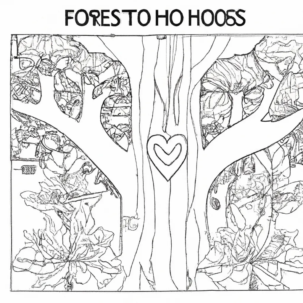 No Coração Da Floresta: Desenhos De Árvores Gigantes Para Colorir 14