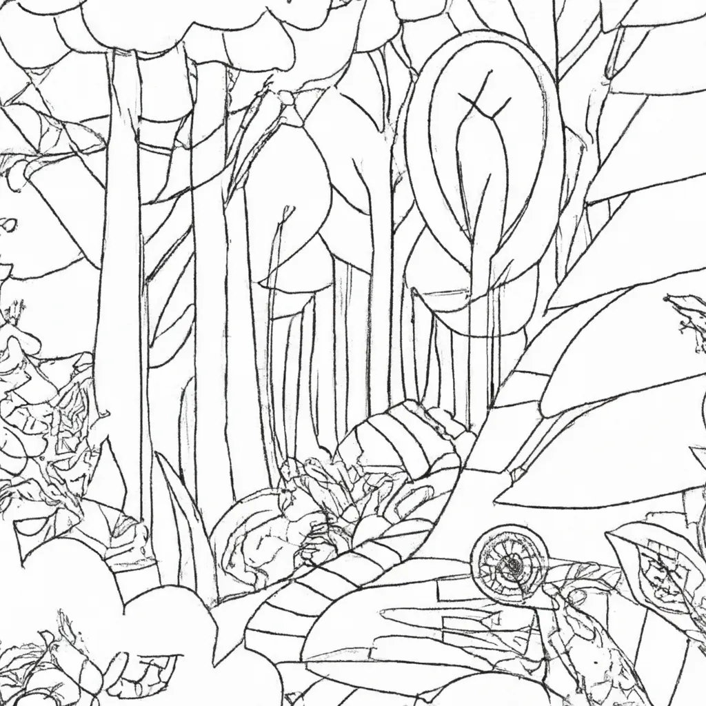 Descubra O Colorido Das Florestas: Desenhos Encantadores Para Colorir 20