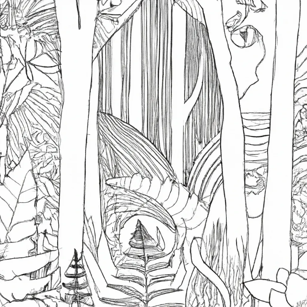 Descubra O Colorido Das Florestas: Desenhos Encantadores Para Colorir 24