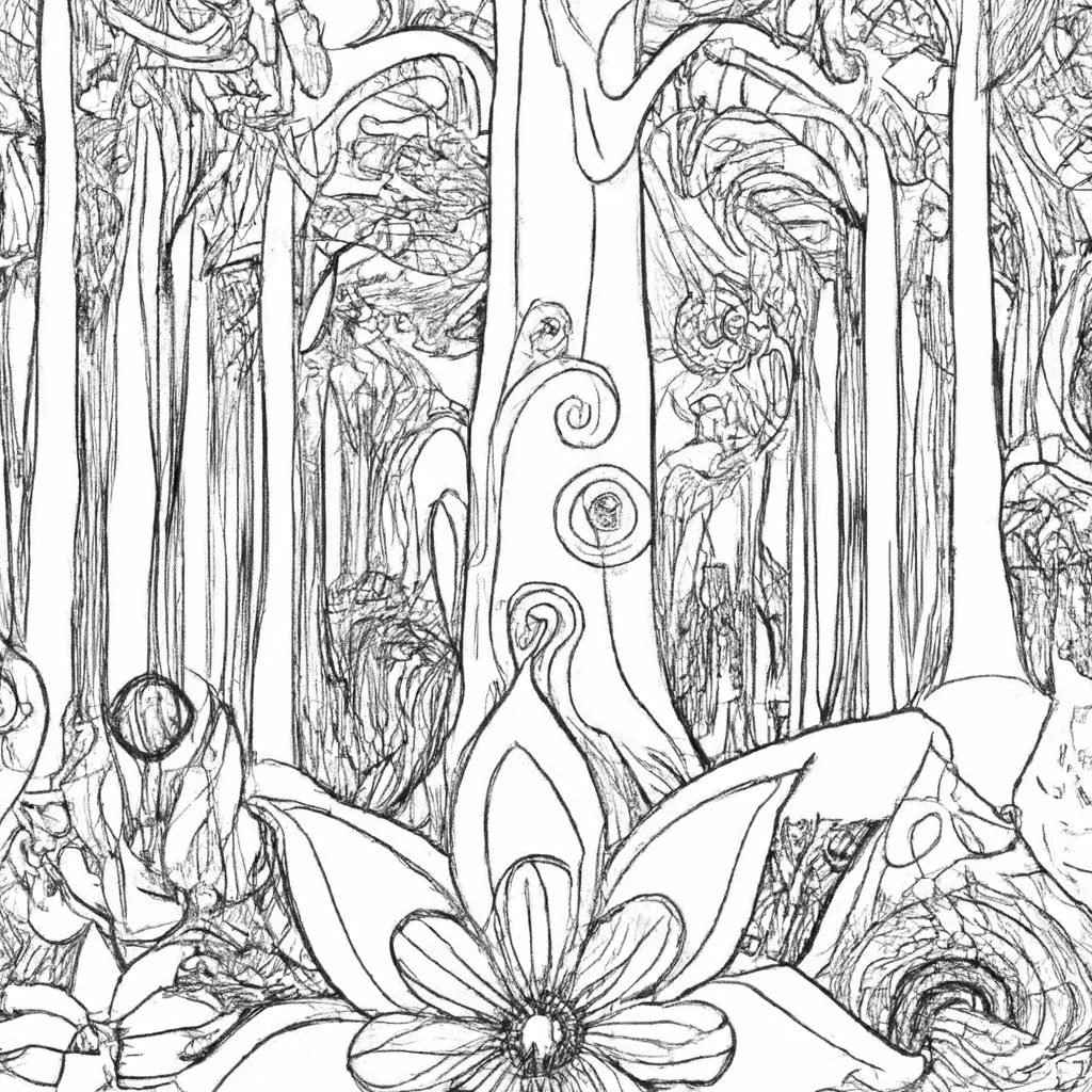 Descubra O Colorido Das Florestas: Desenhos Encantadores Para Colorir 16