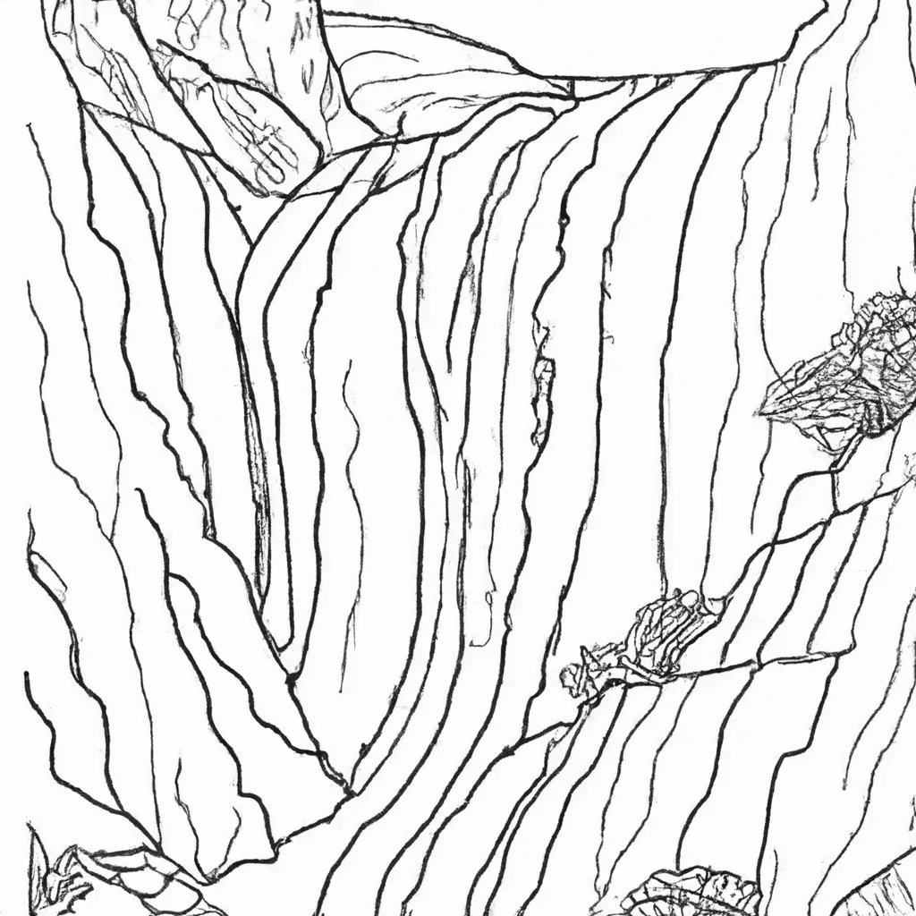 No Ritmo Da Natureza: Desenhos De Cachoeiras Para Colorir 3 No Ritmo Da Natureza: Desenhos De Cachoeiras Para Colorir 2