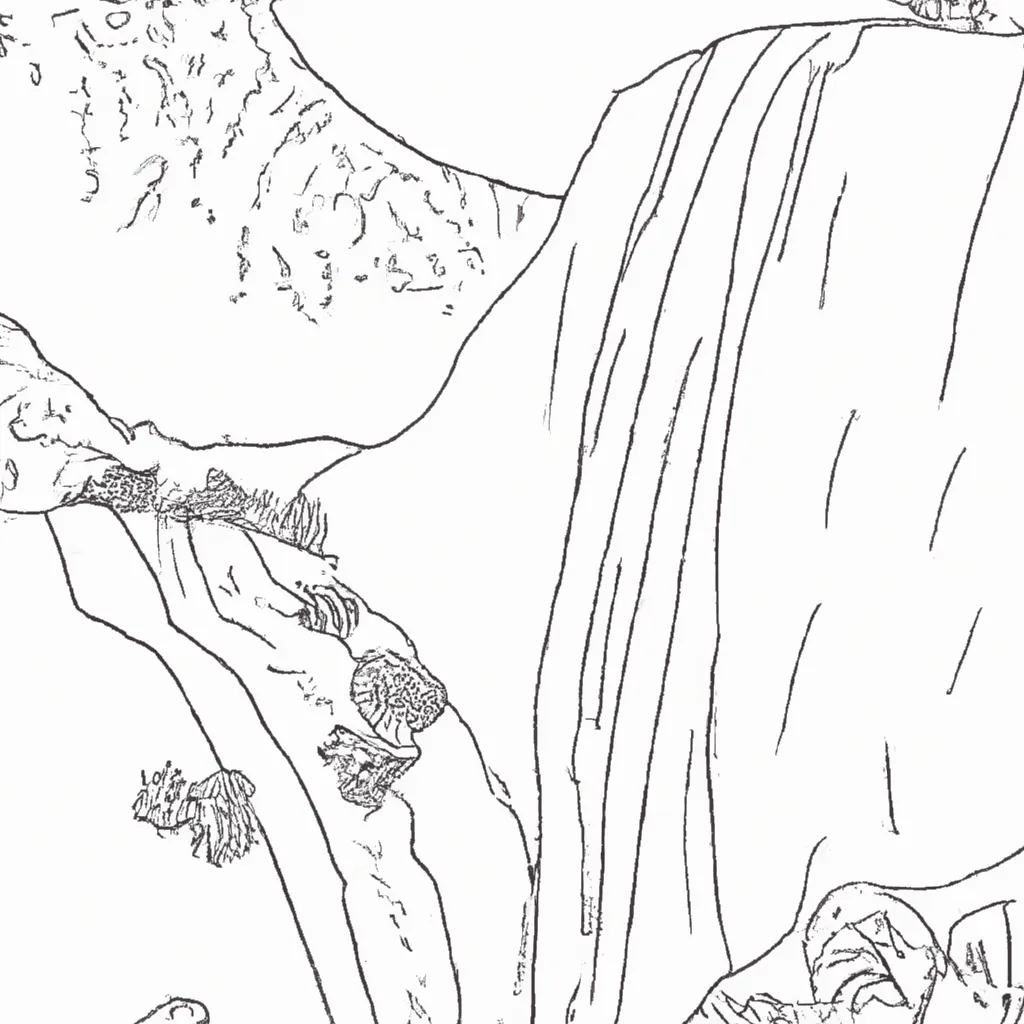 No Ritmo Da Natureza: Desenhos De Cachoeiras Para Colorir 25 No Ritmo Da Natureza: Desenhos De Cachoeiras Para Colorir 24