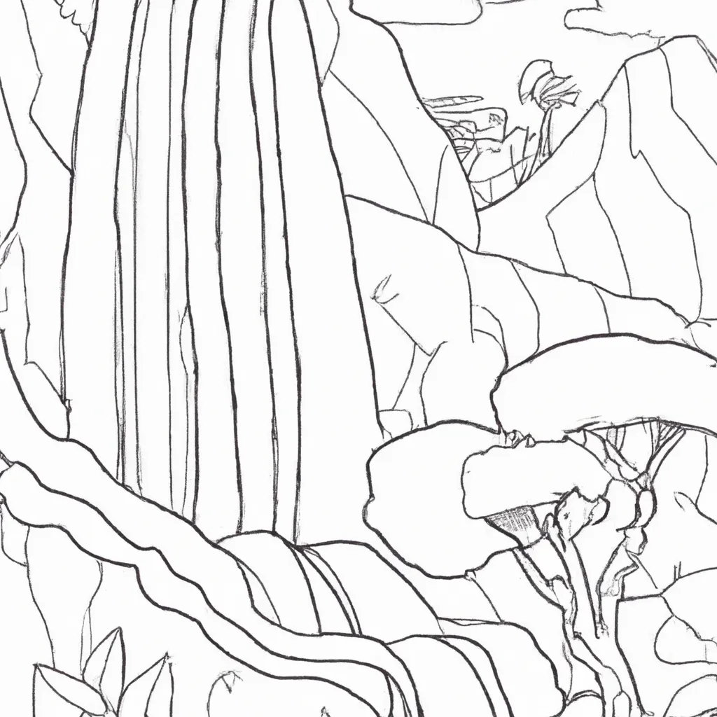 No Ritmo Da Natureza: Desenhos De Cachoeiras Para Colorir 27 No Ritmo Da Natureza: Desenhos De Cachoeiras Para Colorir 26