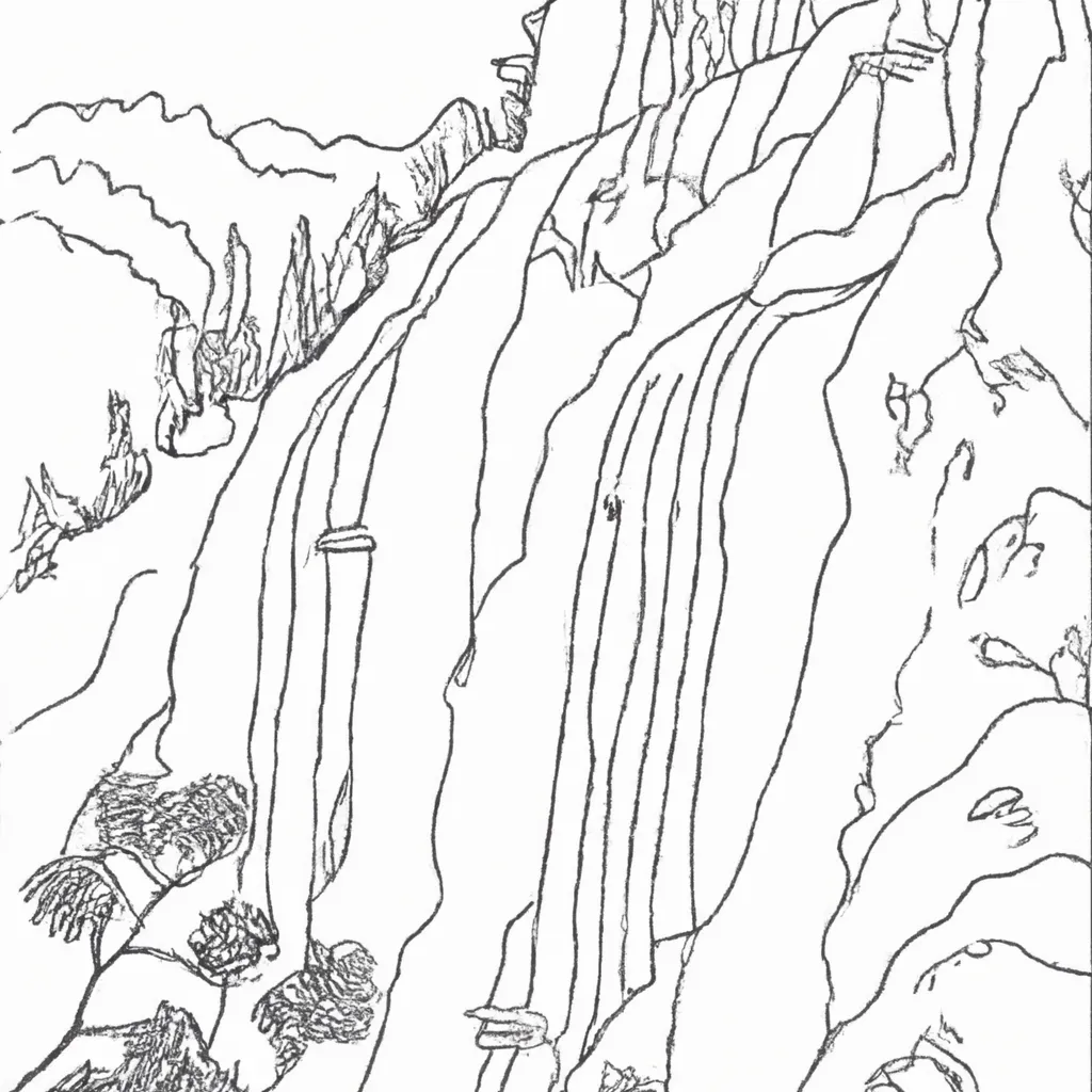 No Ritmo Da Natureza: Desenhos De Cachoeiras Para Colorir 15 No Ritmo Da Natureza: Desenhos De Cachoeiras Para Colorir 14