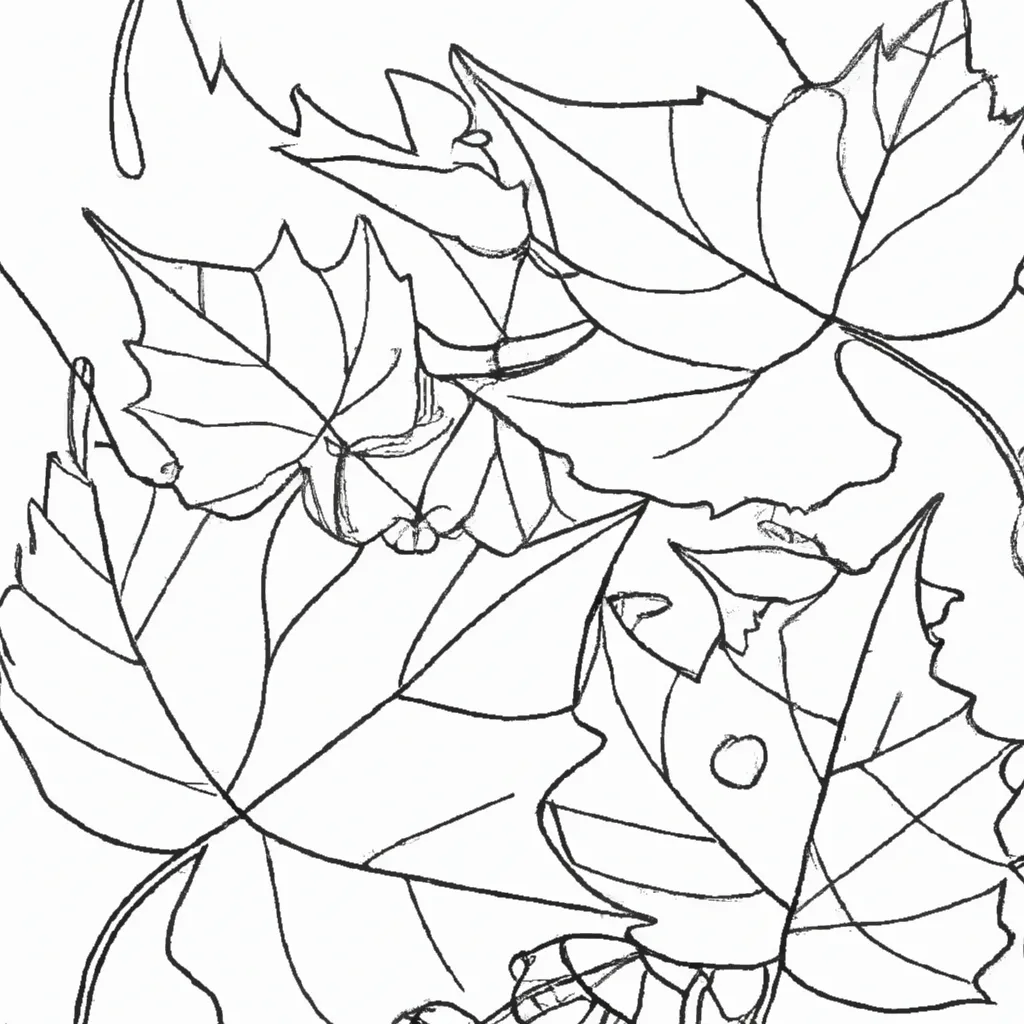 A Magia Do Outono: Desenhos De Folhas Caídas Para Colorir 2
