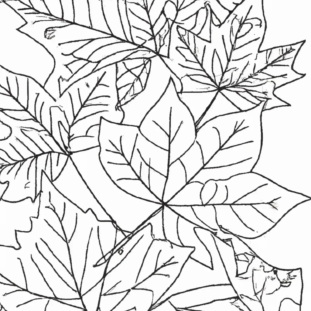 A Magia Do Outono: Desenhos De Folhas Caídas Para Colorir 6