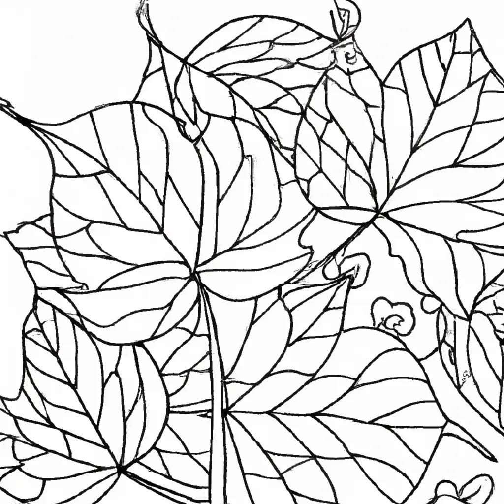 A Magia Do Outono: Desenhos De Folhas Caídas Para Colorir 10