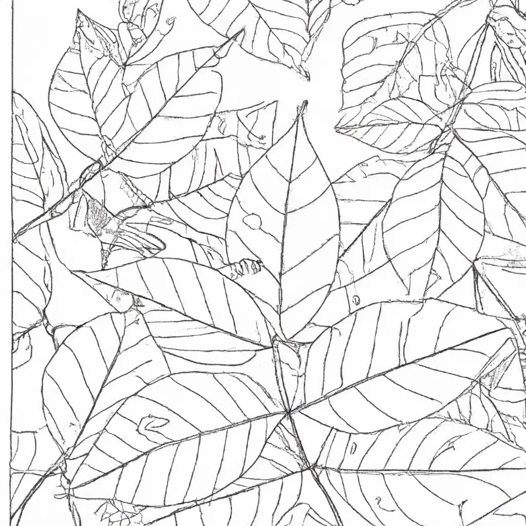 A Magia Do Outono: Desenhos De Folhas Caídas Para Colorir 22