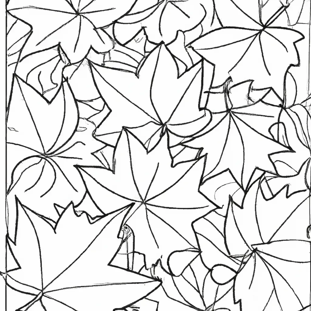 A Magia Do Outono: Desenhos De Folhas Caídas Para Colorir 12