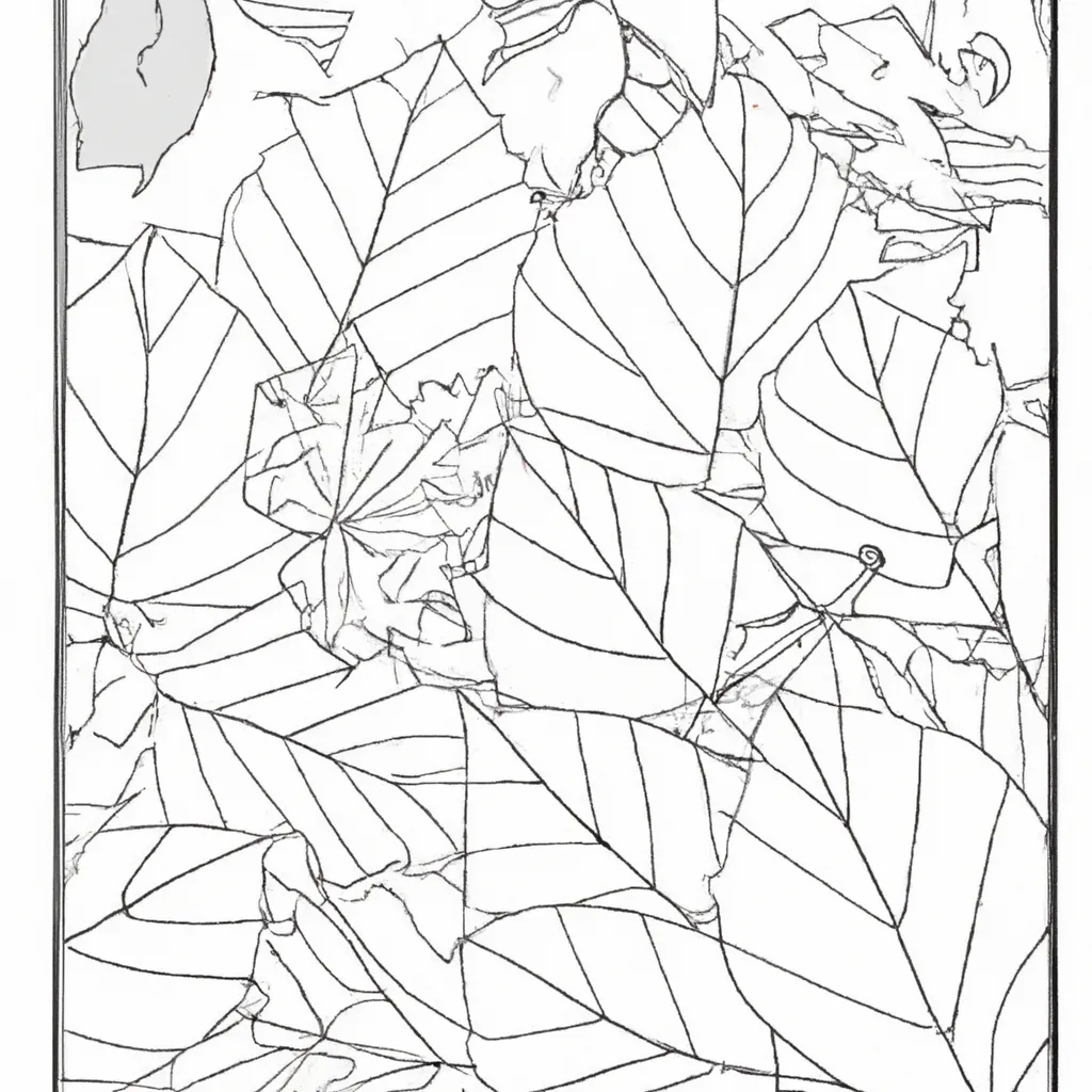 A Magia Do Outono: Desenhos De Folhas Caídas Para Colorir 14