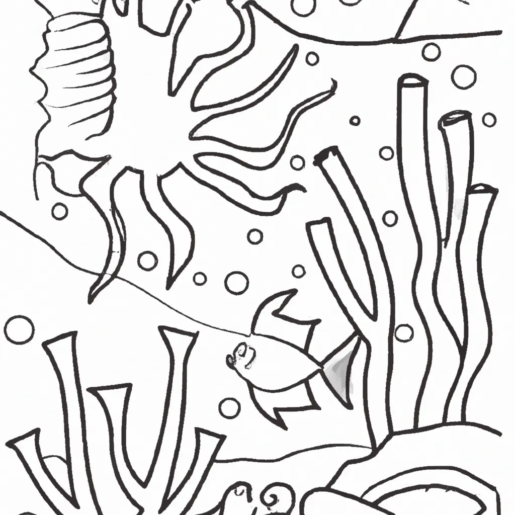 Desvende O Fundo Do Mar: Desenhos Marinhos Para Colorir 6