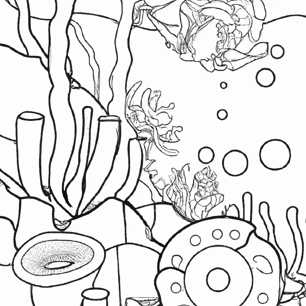 Desvende O Fundo Do Mar: Desenhos Marinhos Para Colorir 24