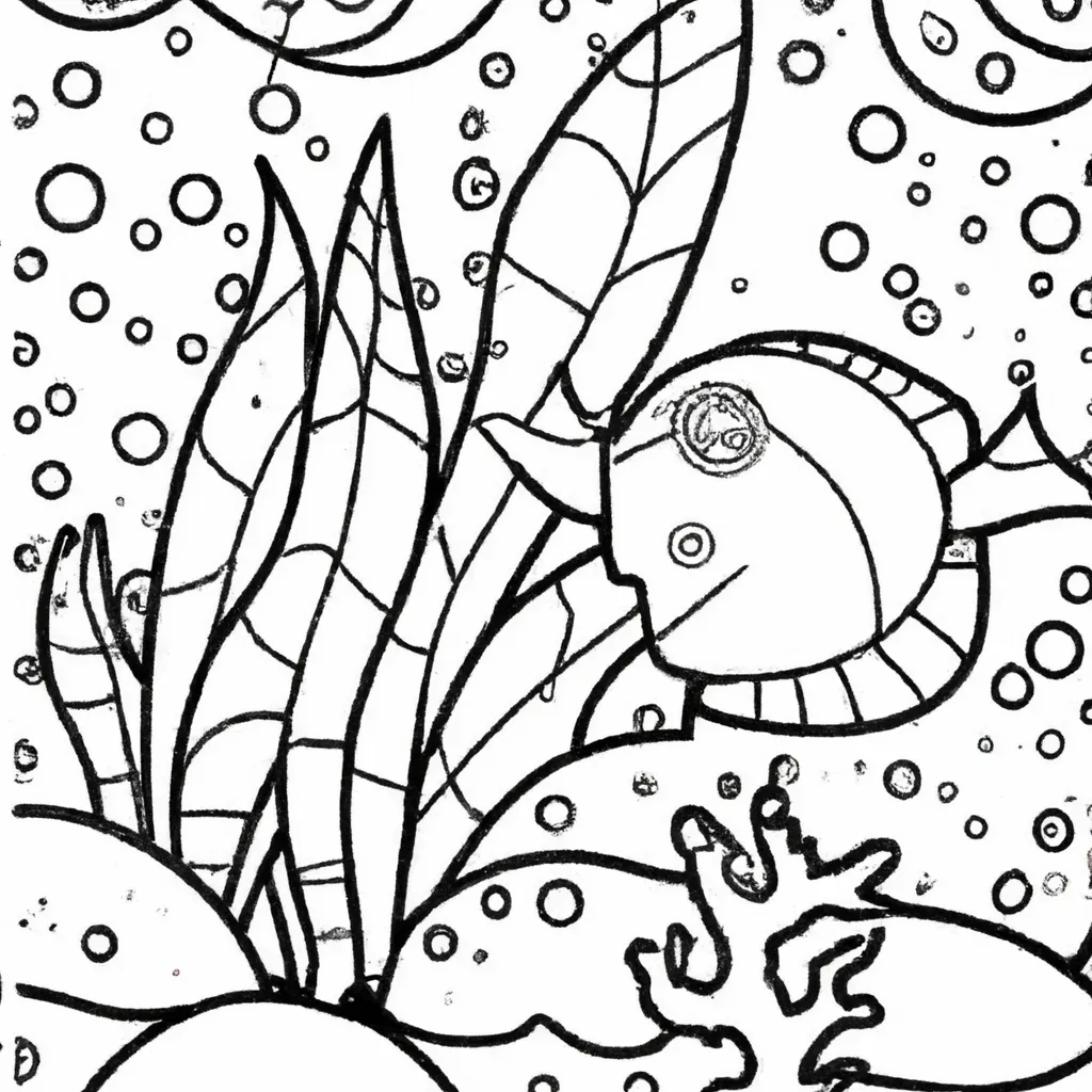 Desvende O Fundo Do Mar: Desenhos Marinhos Para Colorir 18