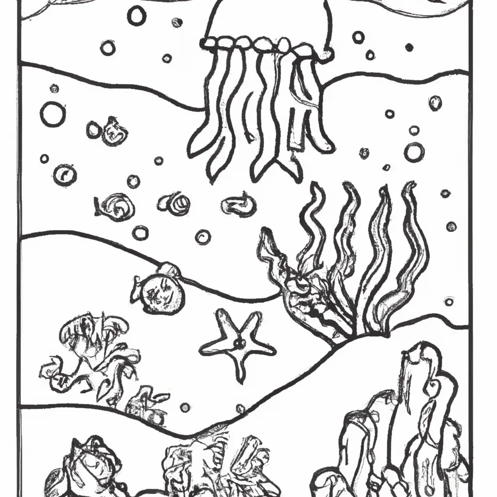 Desvende O Fundo Do Mar: Desenhos Marinhos Para Colorir 12