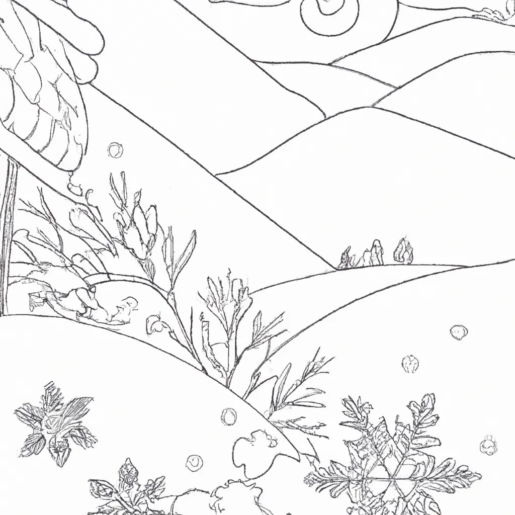 Maravilhas Do Inverno: Desenhos De Paisagens Nevadas Para Colorir 24