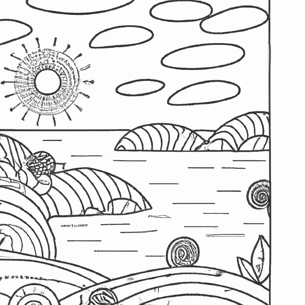 Pinte O Amanhecer: Desenhos Inspiradores De Nascer Do Sol Para Colorir 20