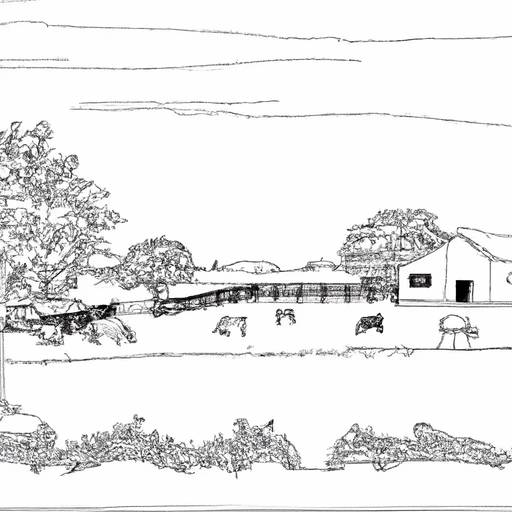 Paisagens Do Campo: Desenhos De Fazendas E Pastos Para Colorir 1 Paisagens Do Campo: Desenhos De Fazendas E Pastos Para Colorir