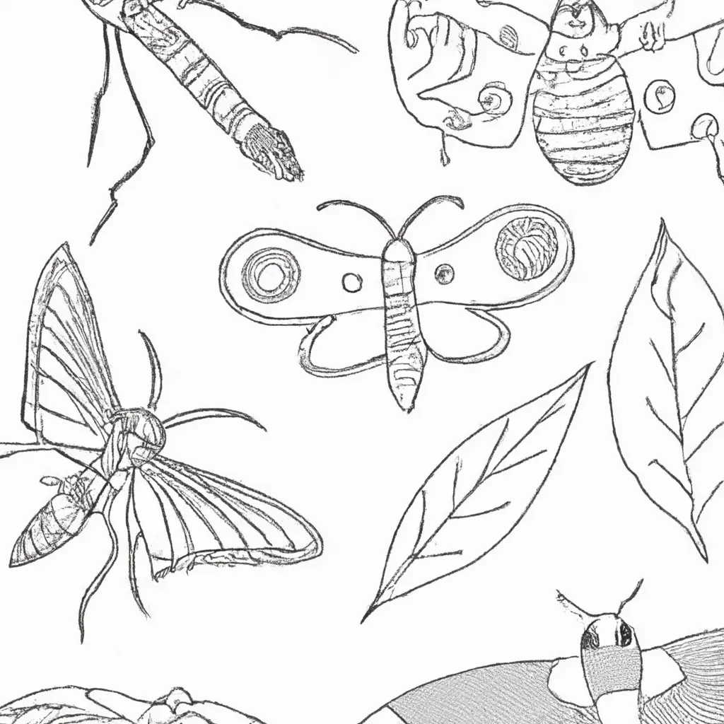 Traços Da Natureza: Desenhos De Insetos Para Colorir 20