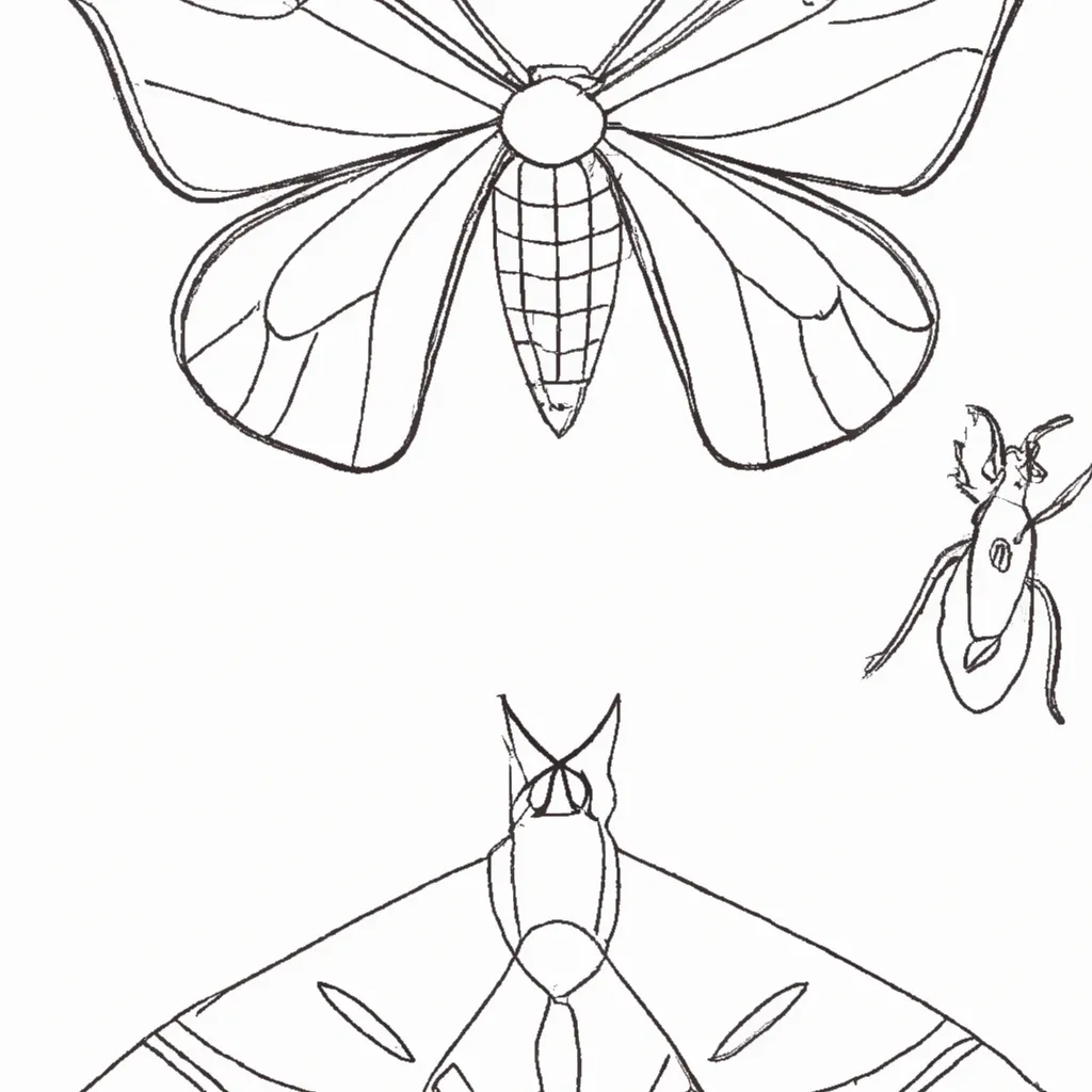Traços Da Natureza: Desenhos De Insetos Para Colorir 8