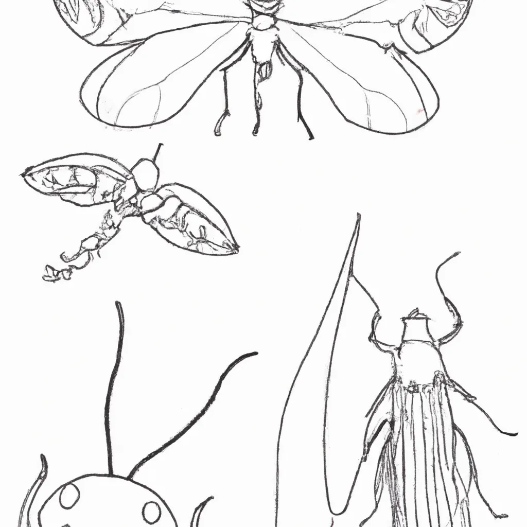 Traços Da Natureza: Desenhos De Insetos Para Colorir 10