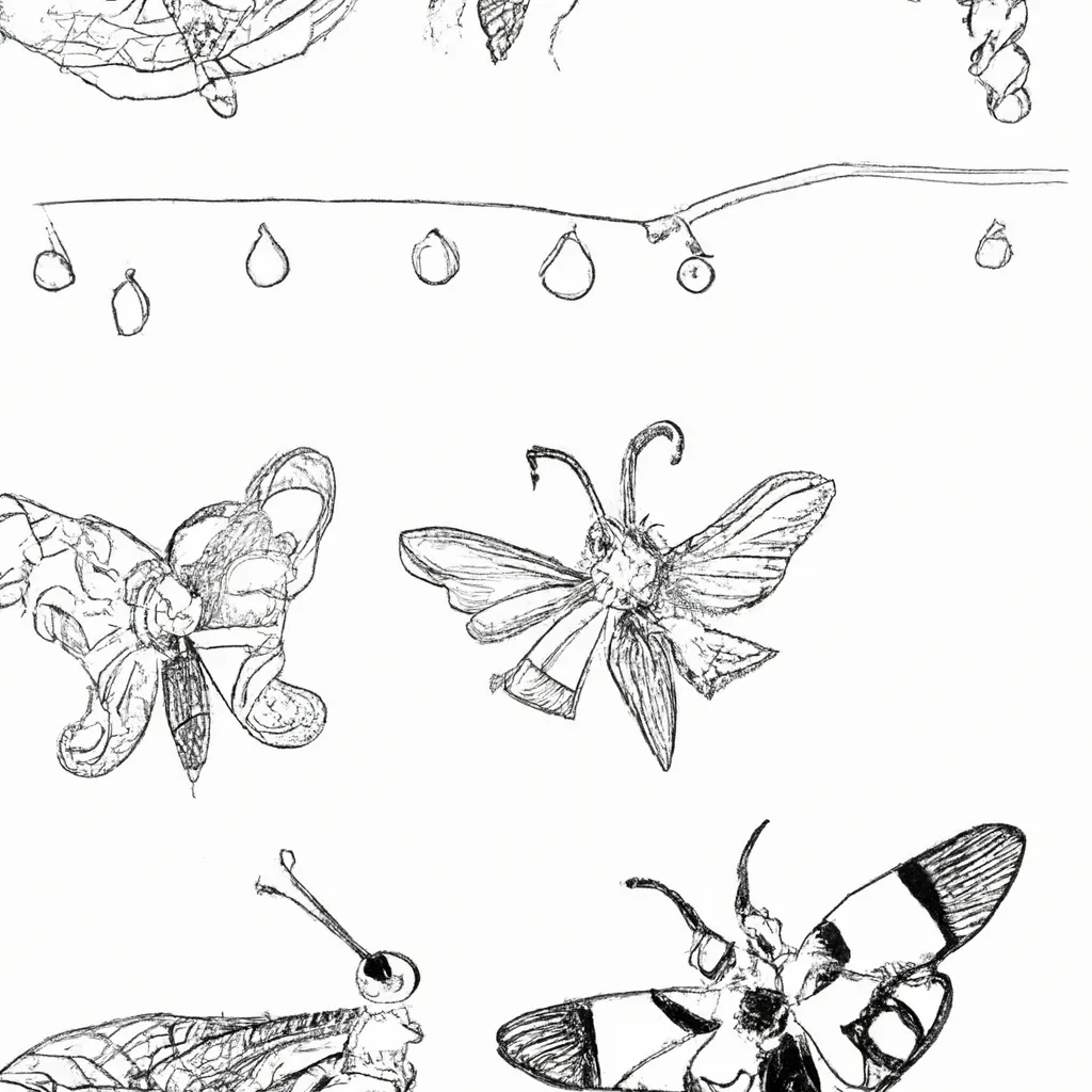 Traços Da Natureza: Desenhos De Insetos Para Colorir 22