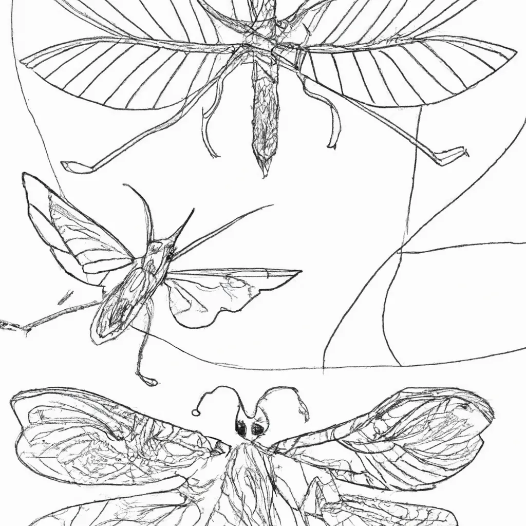 Traços Da Natureza: Desenhos De Insetos Para Colorir 26
