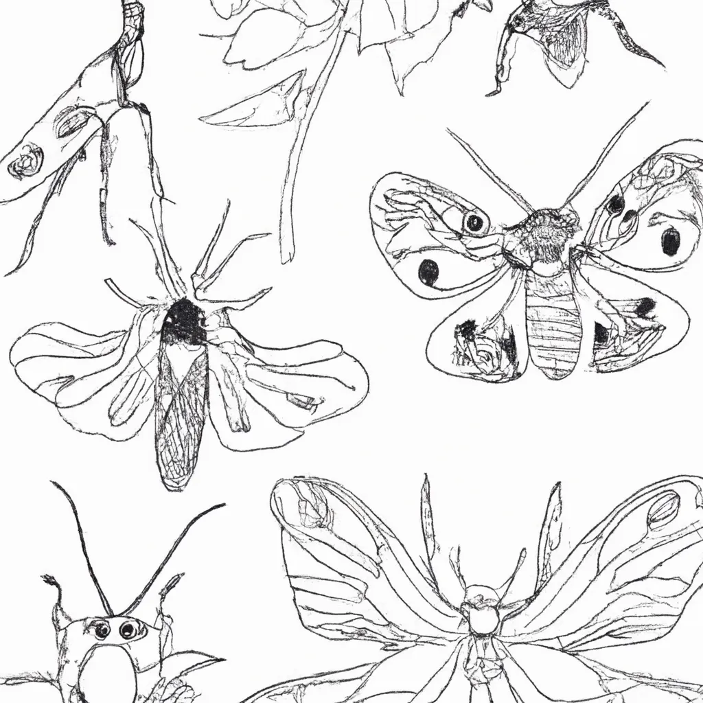 Traços Da Natureza: Desenhos De Insetos Para Colorir 12