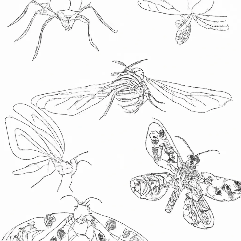 Traços Da Natureza: Desenhos De Insetos Para Colorir 16